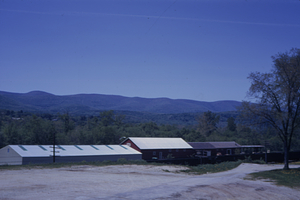 Taconic Range and HMF from Agway Store site, Cole Ave. at the Hoosic River, Williamstown, MA