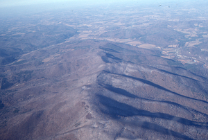 Oblique aerial photos accompanying 22 Dec 1994 Col-East air photo mission. 13. Taconic Range Crest in North Petersburgh, NY.