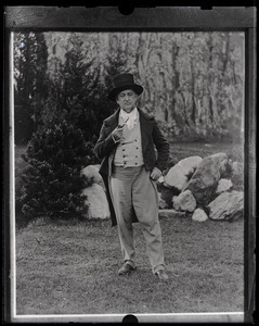 Edward E. Whiting wearing old fashioned costume