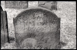 Gravestone of Stephen Hosmer (1678), Ancient Burying Ground