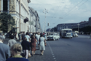 Busy street in St. Petersburg