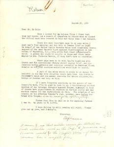Letter from Alphaeus Hunton to W. E. B. Du Bois