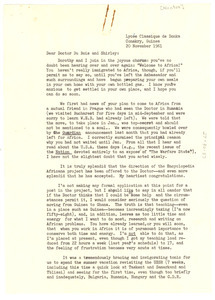 Letter from Alphaeus Hunton to Shirley and W. E. B. Du Bois