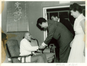 W. E. B. Du Bois greeting President Ben Bella
