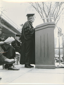 Dr. Frank L. Boyden speaking at the Centennial Convocation