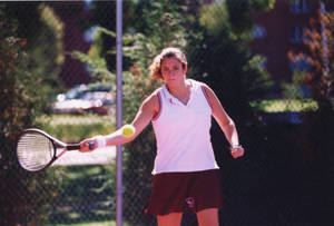 Janell Haggerty Playing Tennis (2000)