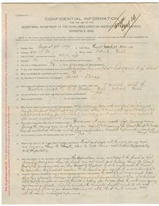 Application for Ernest Hildner (August 24, 1891)