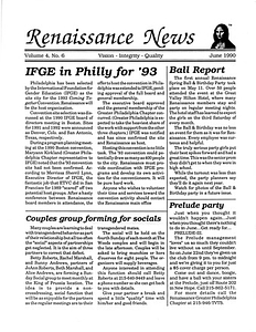 Renaissance News, Vol. 4 No. 6 (June 1990)