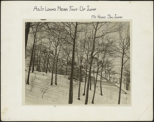 As it Looks Near Foot of Ski Jump, Mount Hood: Melrose, Mass.