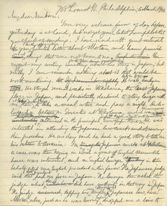 Letter from Benjamin Smith Lyman to Franklin Benjamin Sanborn