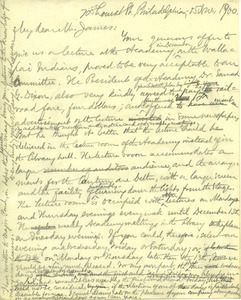 Letter from Benjamin Smith Lyman to George Wharton James