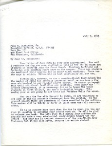 Letter from William L. Machmer to Paul O. Dickinson, Jr.