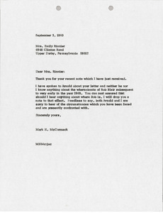 Letter from Mark H. McCormack to Emily Rinnier - Digital Commonwealth