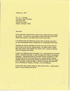 Letter from Mark H. McCormack to Donald R. Keough