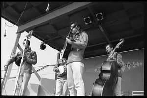 The Dillards performing on stage, Newport Folk Festival
