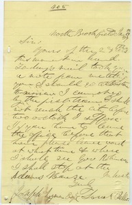 Letter from S. Peller to Joseph Lyman