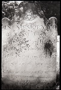 Gravestone of Jemima Beebe (1801), Grassy Hill Cemetery