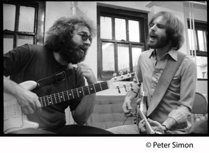 Jerry Garcia and Bob Weir, singing and playing guitar: Grateful Dead in the studio (Automated Sound)