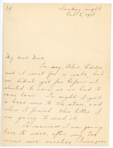 Letter from Letitia Crane to Frank F. Newth