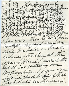Letter from Abby G. Porter to Florence Porter Lyman