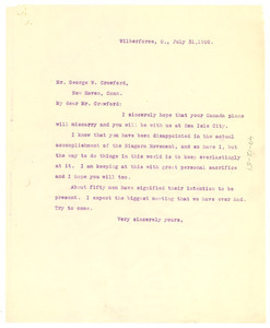 Letter from W. E. B. Du Bois to George W. Crawford