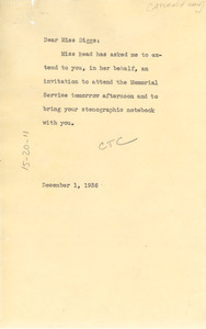 Letter from C. T. Crocker to Ellen Irene Diggs