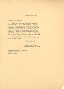 Letter from Ellen Irene Diggs to Maynard H. Jackson