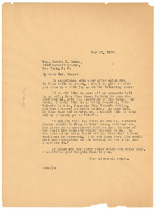 Letter from W. E. B. Du Bois to Carrie B. Bruce