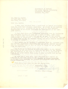 Letter from Charles Flint Kellogg to Hugh H. Smythe