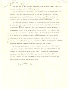 Letter from W. E. B. Du Bois to Bernard Jaffe