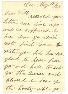 Letter from Louise Oliver to W. E. B. Du Bois