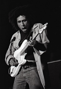 Bob Marley and the Wailers at Paul's Mall: Marley with guitar