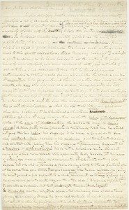 Letter from Erasmus Darwin Hudson to editor of the National Anti-Slavery Standard