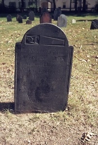 Old Burying Ground (Deerfield, Mass.) gravestone: Harvey, Mary (d. 1785)
