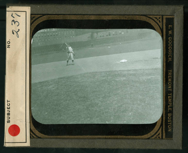 Leslie Mann Baseball Lantern Slide, No. 237