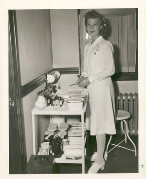 Mrs. Mildred Emery, College Nurse at Springfield College