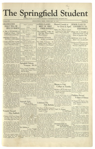 The Springfield Student (vol. 13, no. 17) February 16, 1923