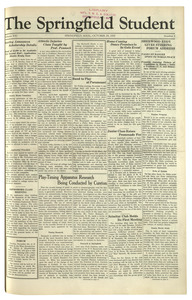 The Springfield Student (vol. 21, no. 05) October 29, 1930