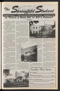 The Springfield Student (vol. 111, no. 3) Sept. 26, 1996