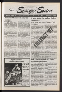 The Springfield Student (vol. 112, no. 8) Nov. 6, 1997