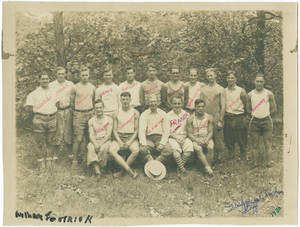 Group photograph at Freshman Camp (1930)