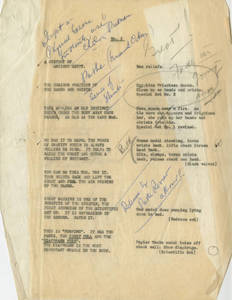 Script for film on Physical Culture Series, by C. Ward Crampton