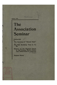 The Association Seminar (vol. 13 no. 01), October, 1904