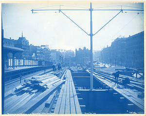 Progress view on North Station incline