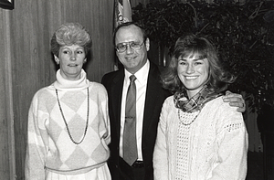 City Councilor James M. Kelly with two unidentified women