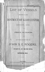 List of vessels belonging to the district of Gloucester (1883)