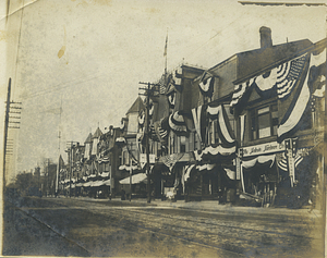 Main Street about 1898: Melrose, Mass.