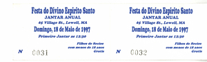 Festa do Divino Espirito Santo ticket