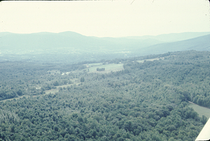 Aerial oblique view Southeast to Mason's Farm from Plot 04-30 on 2 Sept 1971.