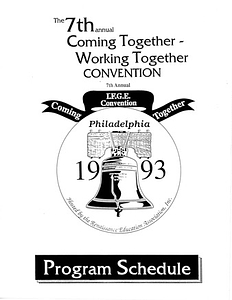 The 7th annual Coming Together - Working Together Convention Program Book